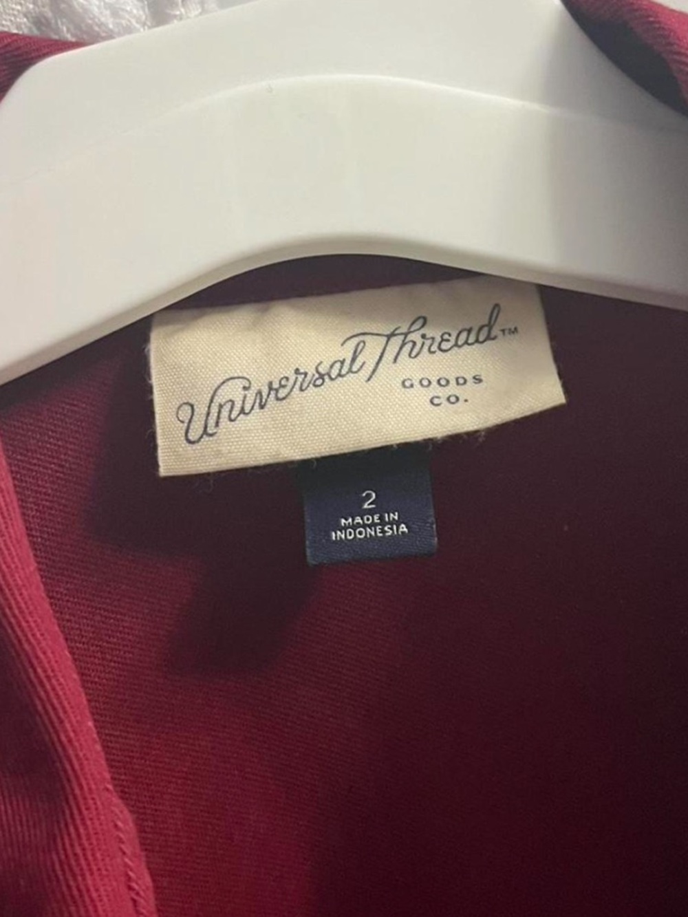 Universal Thread Women's Jumpsuit in Deep Burgundy